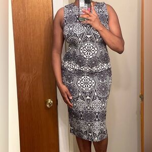 Brand new!!Black and white Bedouin Mesh Dress.